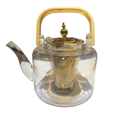 ابريق زجاجي مقاوم للحراره للكرك 1 لتر